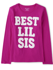 Girls Lil Sis Graphic Tee
