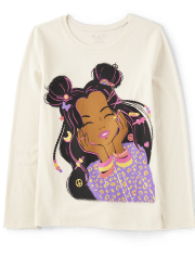 Girls Smile Graphic Tee