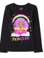 【threetimes】25ss Little princess tee Little Princess Pretty Girl's Famous Heavy Cotton™ Tee (TS
