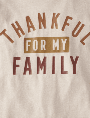 Unisex Kids Matching Family Thankful Graphic Tee
