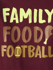 Boys Family Food Football Graphic Tee