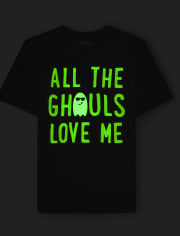 Boys Glow Ghouls Love Me Graphic Tee