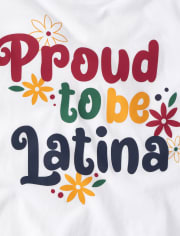 Baby And Toddler Girls Proud To Be Latina Graphic Tee