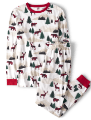 Unisex Adult Matching Family Mountain Cotton Pajamas