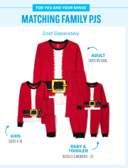 Adult Matching Family Santa Suit Cotton Pajamas