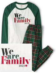 Unisex Adult Matching Family We Are Family 2023 Cotton Pajamas