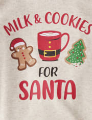 Baby And Toddler Milk And Cookies For Santa Snug Fit Cotton Pajamas