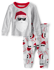 Pyjama ajusté en coton pour bébé et tout-petit, ensemble familial Glow Jolly Squad