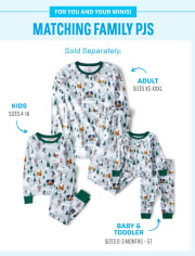 Unisex Kids Matching Family Ski Cabin Snug Fit Cotton Pajamas