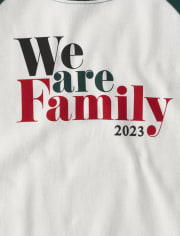 Unisex Kids Matching Family We Are Family 2023 Snug Fit Cotton Pajamas