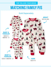 Unisex Baby And Toddler Matching Family Mountain Snug Fit Cotton Footed One Piece Pajamas