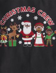 Unisex Kids Matching Family Christmas Crew Snug Fit Cotton Pajamas