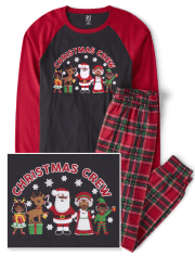 Unisex Adult Matching Family Christmas Crew Cotton Pajamas