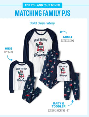 Unisex Adult Matching Family Home For The Holidays 2023 Cotton Pajamas