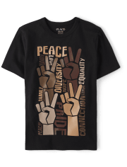 Camiseta con gráfico Peace Hands para niños