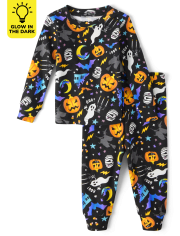 Unisex Baby And Toddler Matching Family Glow Halloween Snug Fit Cotton Pajamas