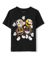 Baby And Toddler Boys Emoji Graphic Tee