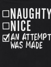 Boys Naughty Nice List Graphic Tee