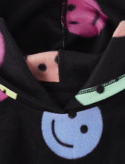 Sweat à capuche en polaire imprimé Glacier pour fille