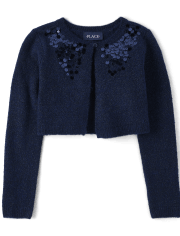Girls Sequin Cardigan