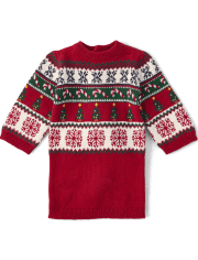 Doll Matching Family Christmas Fairisle Sweater Dress