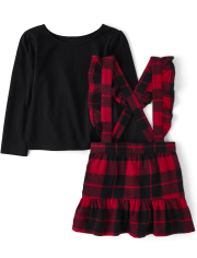 Toddler Girls Buffalo Plaid 2-Piece Outfit Set