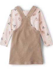 Toddler Girls Bear 2-Piece Outfit Set