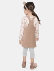 Toddler Girls Bear 2-Piece Outfit Set