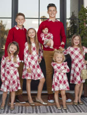 Baby And Toddler Girls Plaid Everyday Dress