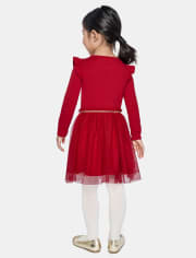 Baby And Toddler Girls Heart Mesh Tutu Dress