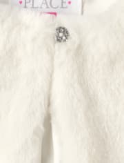 Cape en fausse fourrure pour fille