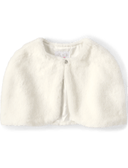 Cape en fausse fourrure pour fille