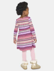 Baby And Toddler Girls Fairisle Thermal Everyday Dress
