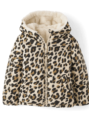 Leopard jacket kids top