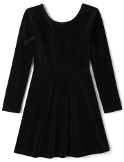 Girls Velour Everyday Dress