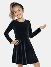 Girls Velour Everyday Dress