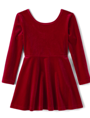 Baby And Toddler Girls Velour Everyday Dress