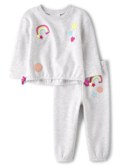 Toddler Girls Icon French Terry 2-Piece Outfit Set