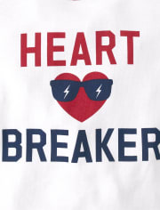 Pijama de algodón ajustado para niños Heart Breaker