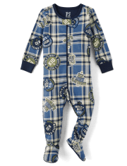 Baby And Toddler Boys Best Kid Snug Fit Cotton Footed One Piece Pajamas