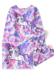 Girls Rainbow Unicorn Pajamas