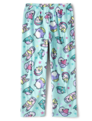 Girls Animal Print Fleece Pajama Pants
