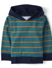 Baby And Toddler Boys Striped Hoodie Top