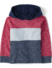 Baby And Toddler Boys Colorblock Hooded Top