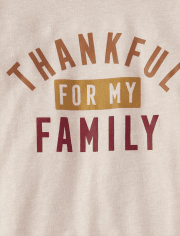 Baby And Toddler Matching Family Thankful Graphic Tee