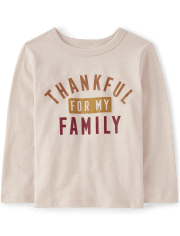 Baby And Toddler Matching Family Thankful Graphic Tee