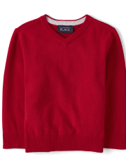 Baby And Toddler Boys V-Neck Sweater