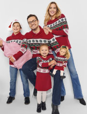 Womens Matching Family Christmas Fairisle Sweater