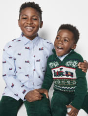 Baby And Toddler Boys Train Sweater
