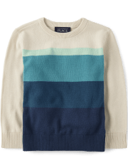 Suéter con bloques de color para bebés y niños pequeños